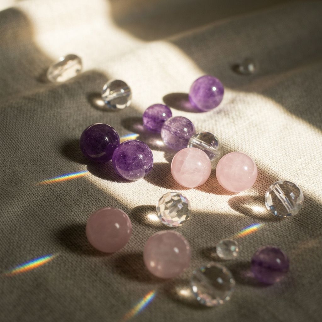 Crystals in sunlight